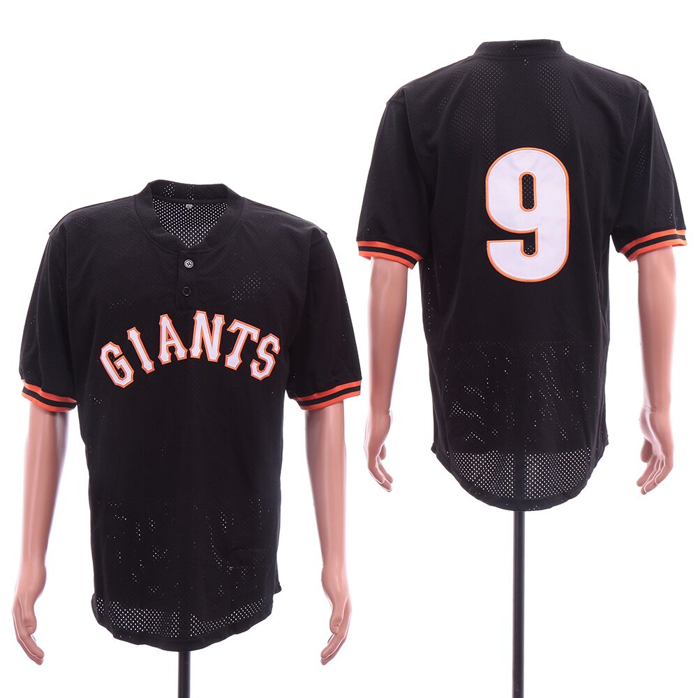 Men San Francisco Giants 9 Williams Black MLB Jerseys